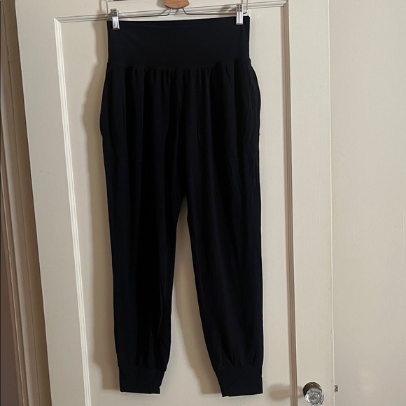 Athleta Black High-Waisted Jogger Pants - Picture 1 of 5